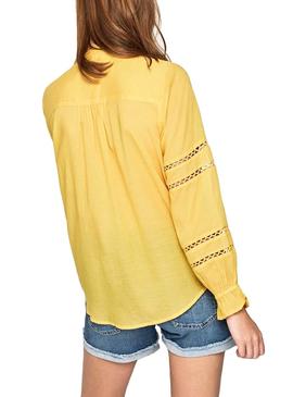 Blusa Pepe Jeans Isabelle Amarillo Mujer