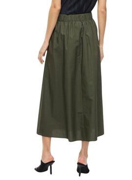 Falda Vila Visophie verde para mujer