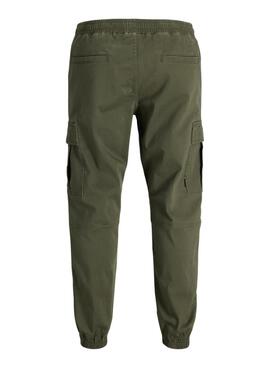 Pantalón cargo Jack and Jones Kane Dylan verde para hombre