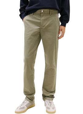 Pantalón Tommy Jeans Scanton chino verde para hombre