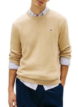 Jersey Tommy Jeans Light beige para hombre
