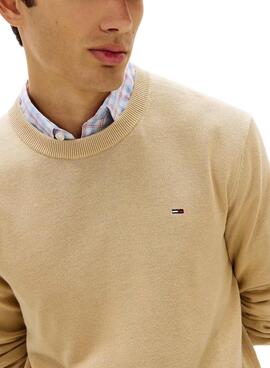 Jersey Tommy Jeans Light beige para hombre
