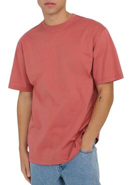 Camiseta Only and Sons Fred coral para hombre