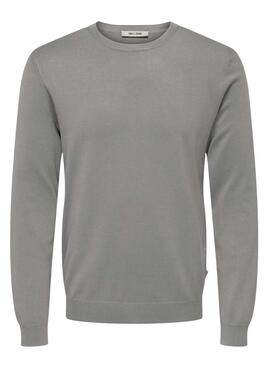Jersey Only and Sons Wyler gris para hombre