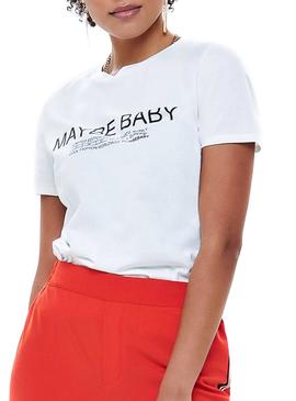 Camiseta Only Maja Lea Blanco para Mujer