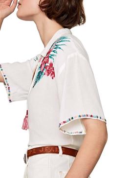 Camisa Pepe Jeans Maryan Blanco Mujer