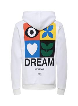 Sudadera Only and Sons Ceres Claude blanco para hombre