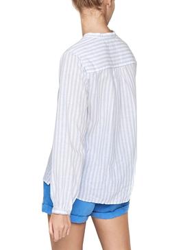 Blusa Pepe Jeans Penylane Azul Mujer