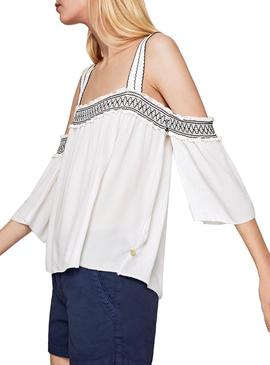 Top Pepe Jeans Stacey Blanco Mujer