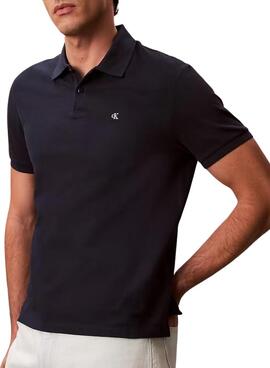 Polo Calvin Klein Jeans Monogram azul marino para hombre