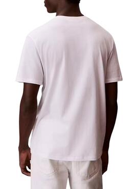 
Camiseta Calvin Klein Jeans Micro Monologo blanco para hombre
