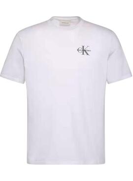 
Camiseta Calvin Klein Jeans Micro Monologo blanco para hombre
