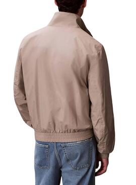 Cazadora Calvin Klein Jeans Harrington beige para hombre