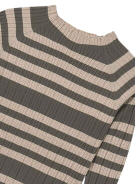 Jersey Mayoral semicisne beige y verde para niña