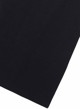 Falda Mayoral midi negra de punto para niña