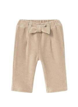 Pantalón Mayoral punto pana beige para bebé