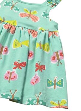 Vestido Mayoral mariposas azul turquesa para bebé