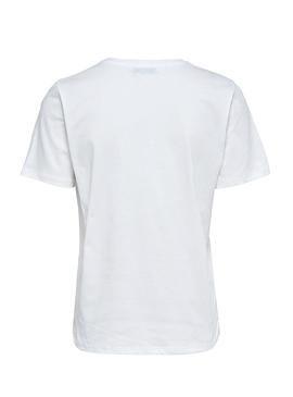 Camiseta Only Maja Lea Blanco para Mujer