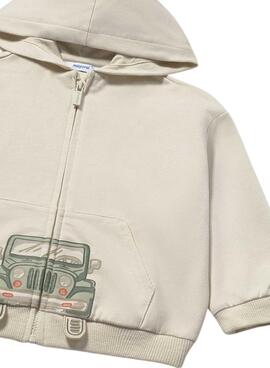 Sudadera Mayoral Play beige para niño