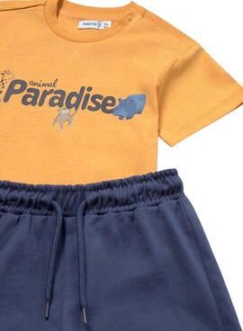 Conjunto Mayoral tres piezas safari para bebé