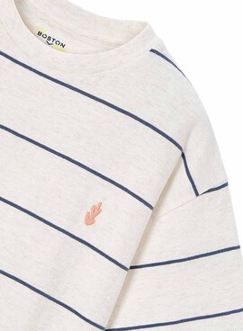 Camiseta Mayoral rayas blanco y azul para niño