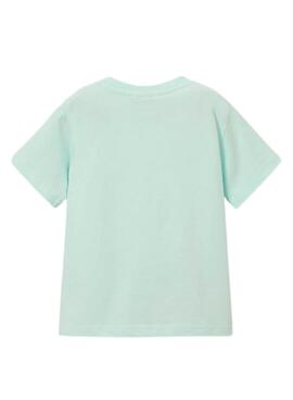 Camiseta Mayoral Vespa turquesa para niño