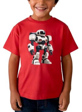 Camiseta Mayoral Robot rojo para niño