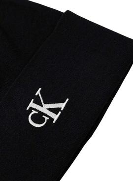 Gorro Calvin Klein Fine Rib negro para hombre