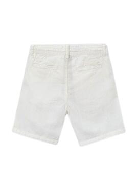 Bermuda Mayoral lino relaxed fit blanco para niño