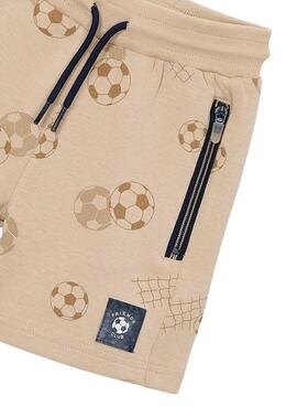 Bermudas Mayoral bolsillos cremallera camel para niño