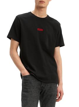 Camiseta Levis Relaxed Negro Hombre