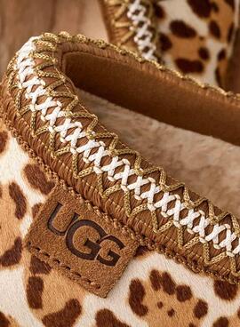Zuecos UGG Tazz animal print de leopardo para mujer