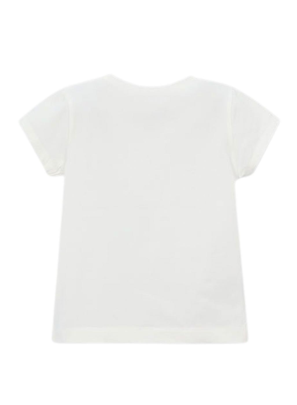 Camiseta Mayoral flor blanco para niña