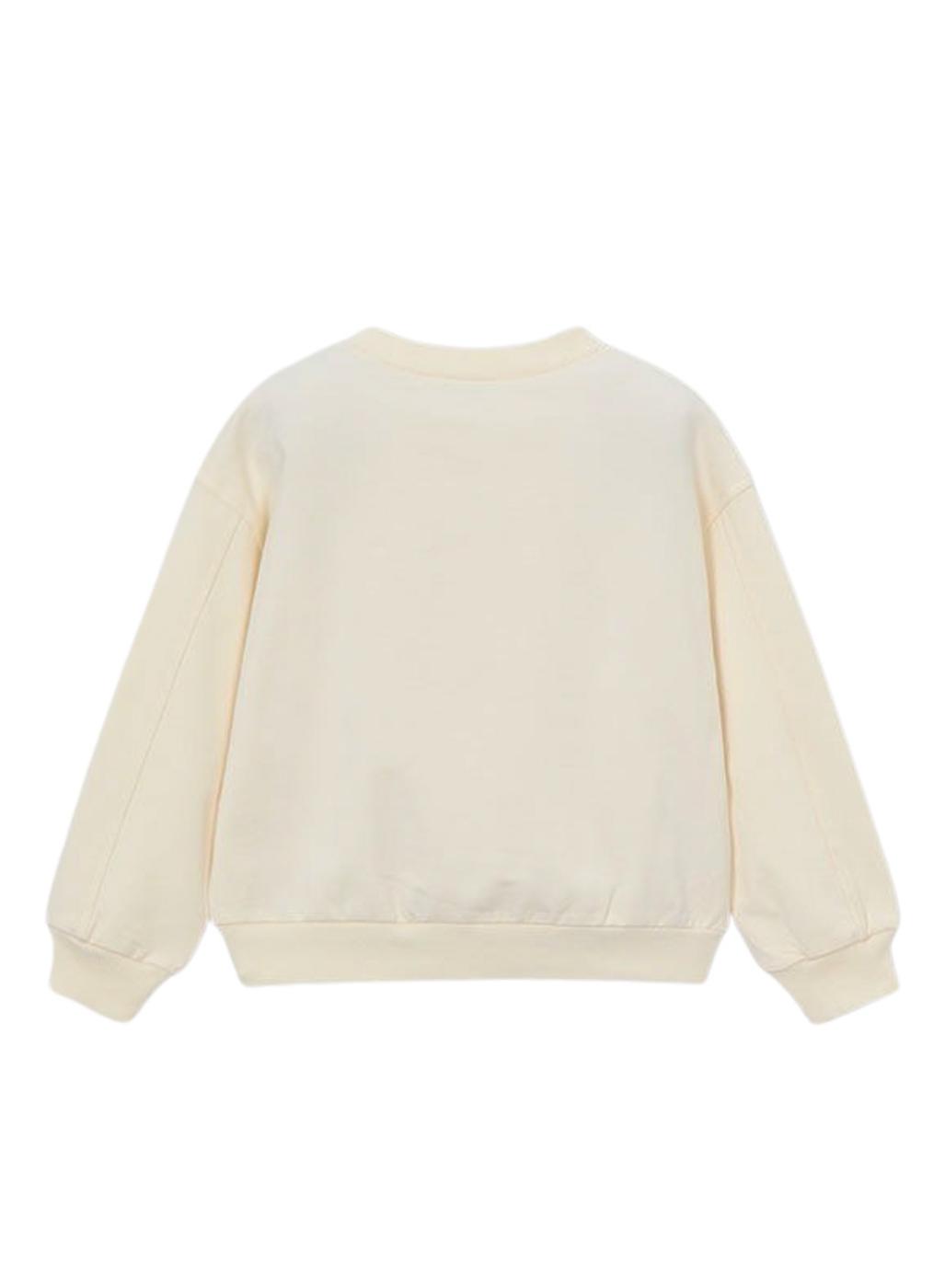 Sudadera Mayoral Planet beige para niña