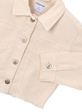 Cazadora Mayoral beige para niña