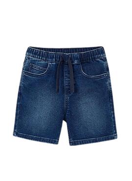 Bermuda vaquera Mayoral jogger azul oscuro para niño