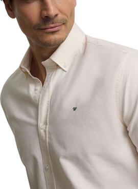 Camisa Silbon oxford rayas amarillo para hombre