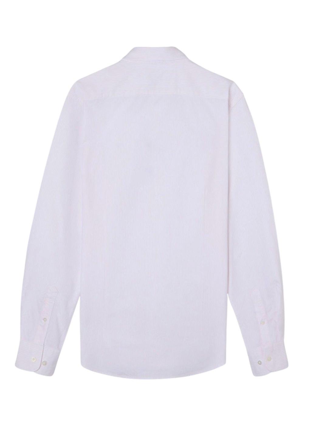 Camisa Silbon rosa y blanco rayas para hombre