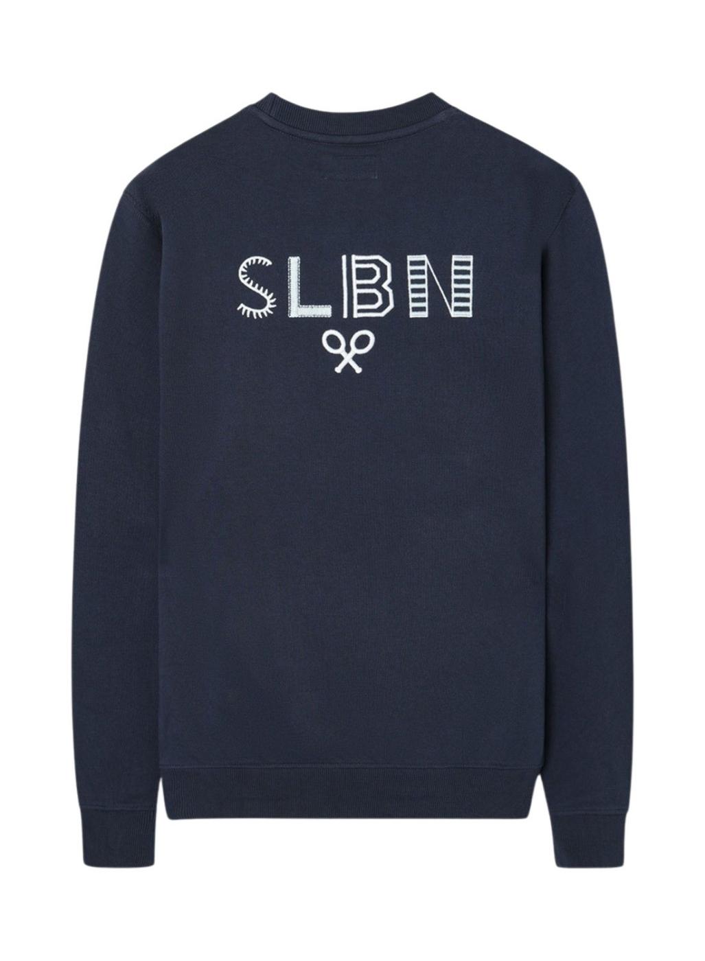 Sudadera Silbon logo étnico azul marino para hombre