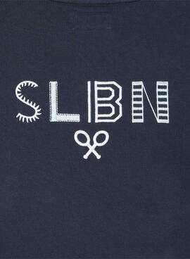 Sudadera Silbon logo étnico azul marino para hombre