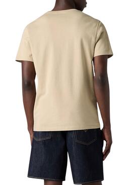 Camiseta Levis Original beige para hombre