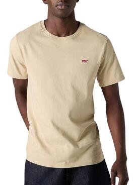 Camiseta Levis Original beige para hombre