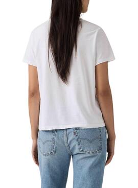 Camiseta Levis básica blanco para mujer