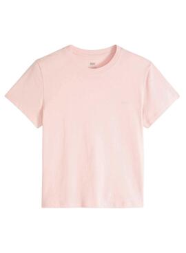 Camiseta Levis básica rosa para mujer