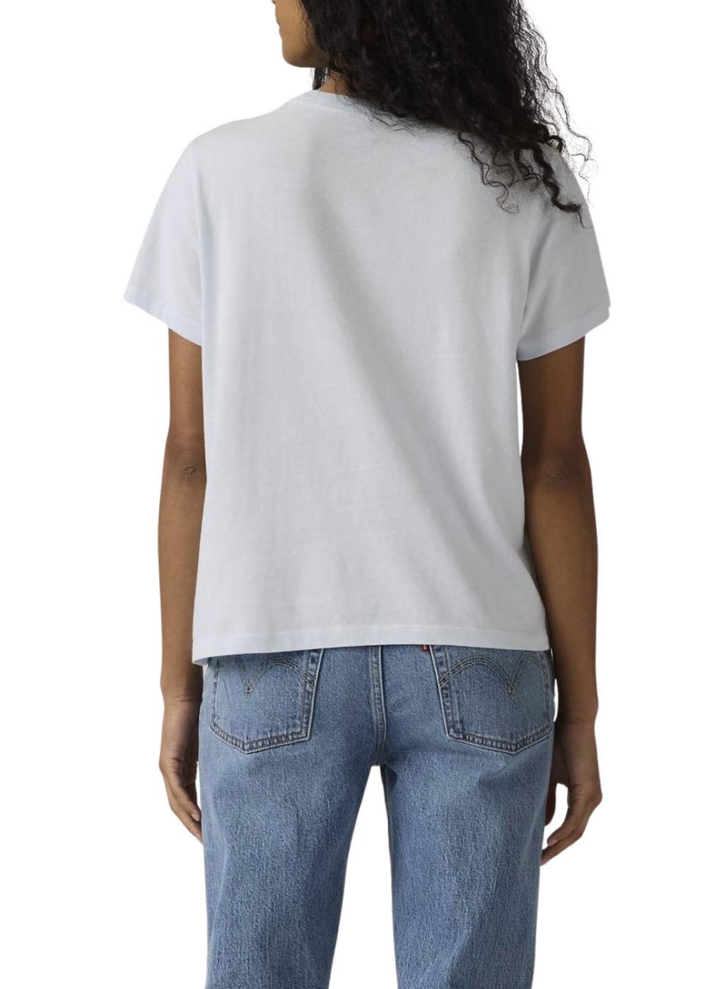 Camiseta Levis básica azul para mujer