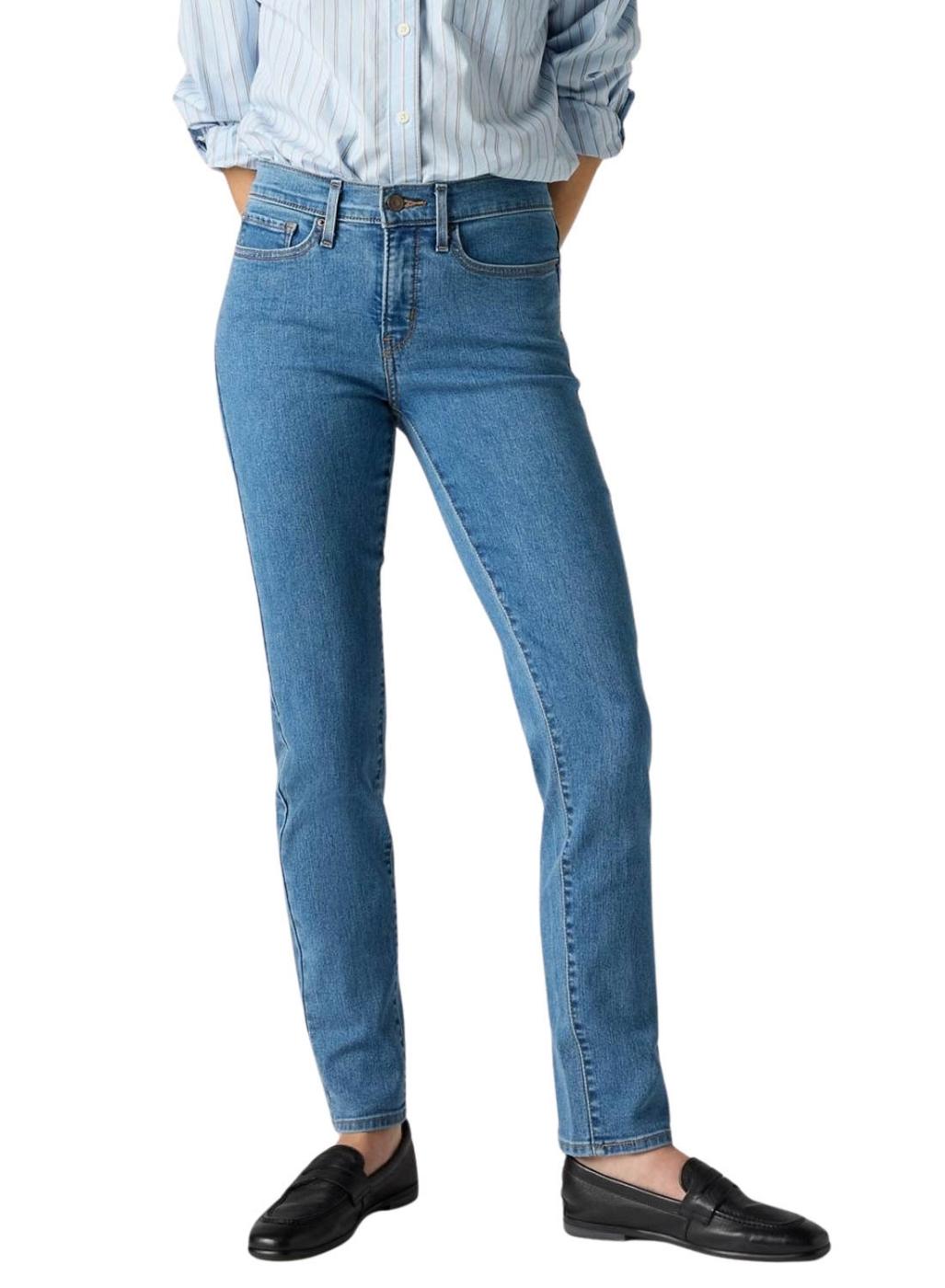 Pantalón vaquero Levis 314 denim claro para mujer