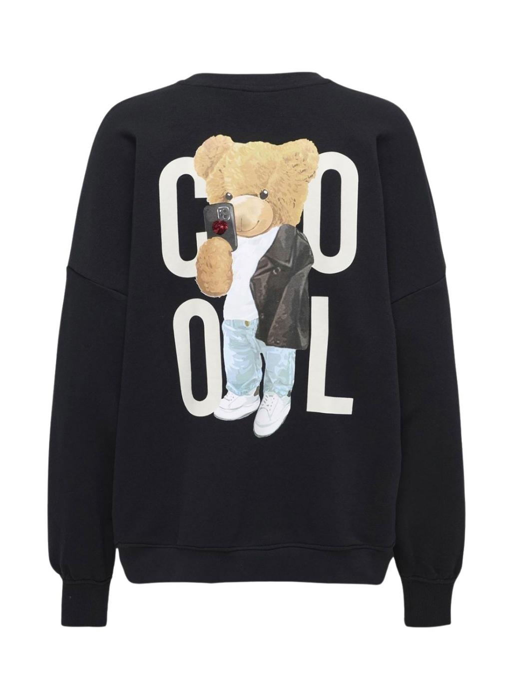 Sudadera Only Teddy Cool negro para mujer