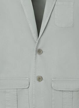 Americana Silbon Semiblazer verde para hombre