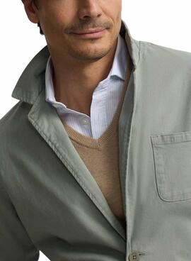 Americana Silbon Semiblazer verde para hombre