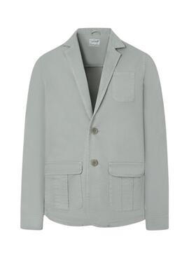 Americana Silbon Semiblazer verde para hombre